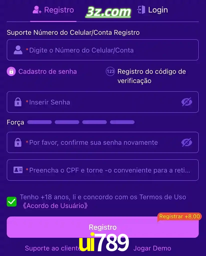 bonus de cadastro imediato